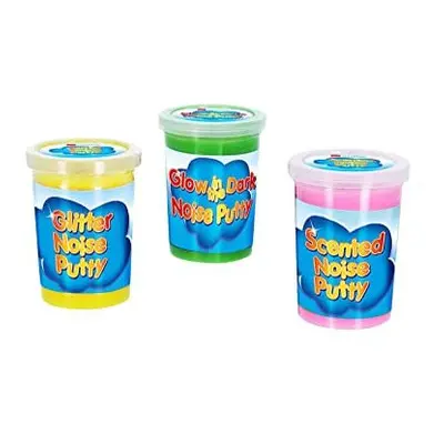 Smiffys Assorted Glitter, Scent & GID Noise Putty, 12pcs, Unisex Children, Multi-Colour, One Siz