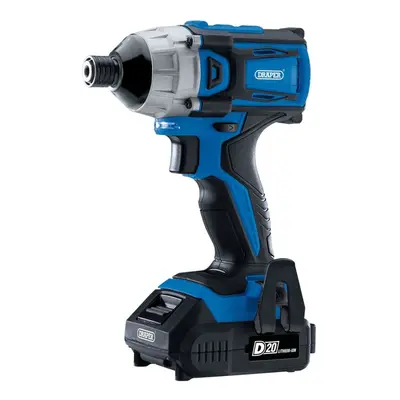 D20 20V Brushless Impact Driver, 1/4"" Hex, 180Nm, x 2.0Ah Batteries, x Charger