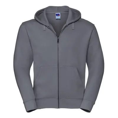 (4XL, Convoy Grey) Russell Mens Authentic Full Zip Hoodie