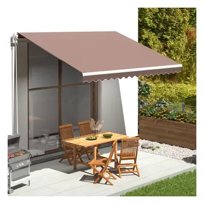 vidaXL Replacement Fabric for Awning Brown 4x3.5 m Outdoor Canopy Sunshade