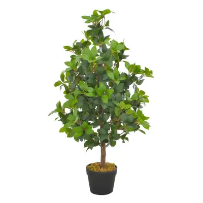 vidaXL Artificial Plant Laurel Tree with Pot Green 90cm Realistic Greenery