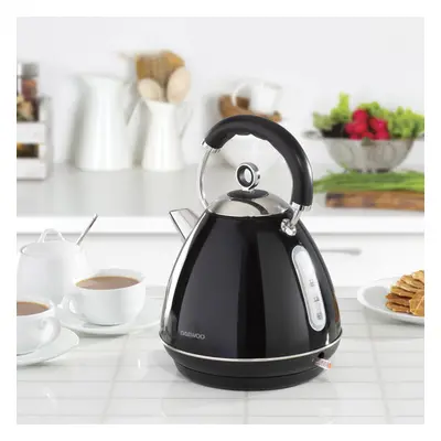 DAEWOO KENSINGTON 1.7L 3KW PYRAMID KETTLE BLACK