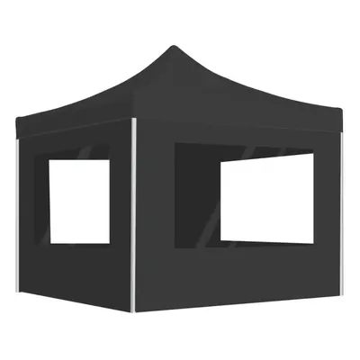 Garden Furniture Set Professional Folding Party Tent with Walls Aluminium 3x3 m Anthracite