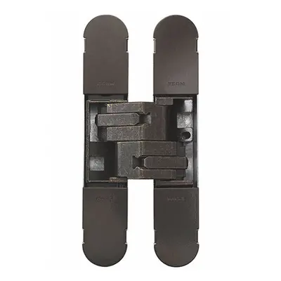 130 x 30mm Concealed Heavy Duty Hinge Fits Unrebated Doors Bronze Plated