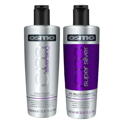 Osmo Super Silver No Yellow Shampoo & Silverising Conditioner ml Twin Pack