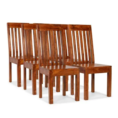 (6 pcs) vidaXL Dining Chair Modern Kitchen Dinner Chair Dining Room Seat Solid Wood