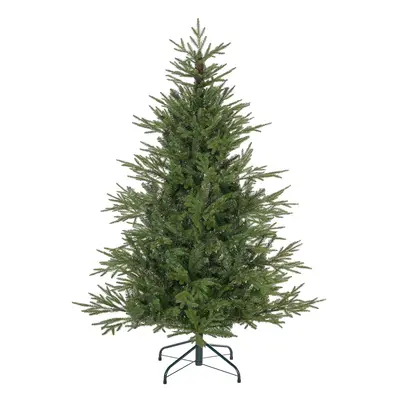 HOMCOM Foot Artificial Christmas Tree with Realistic Hinged Branches, Green