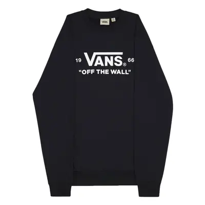 (L, Black) Vans Mens Mini Off The Wall Crew Neck Long Sleeve T-Shirt Tee Top