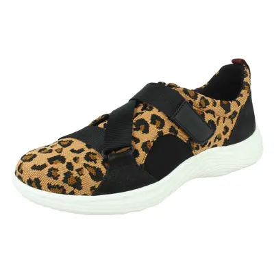 (Animal Print, UK 8) Ladies Clarks Casual Trainers Lulu Go