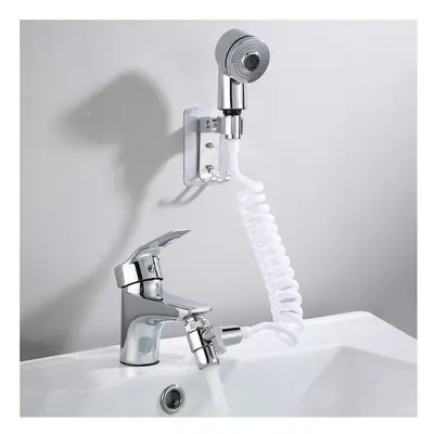 Bathroom Bathtub Wash Face Basin Water Tap External Shower Hand Held Spray Mixer Spout Faucet Wa