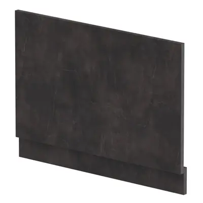 800mm Edge/Power Straight End Bath Panel & Plinth - Textured Matt Metallic Slate