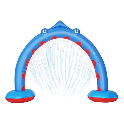 Inflatable Arch Sprinkler Shark Shape Kids Fun Water Spray Summer Garden Yard Water Sport Equipm