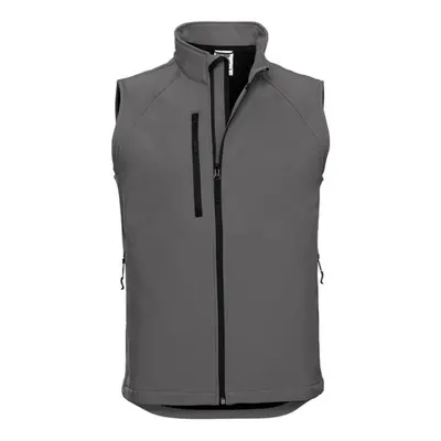 (L, Titanium) Russell Mens Softshell Gilet