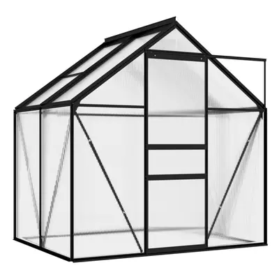 vidaXL Greenhouse Anthracite Aluminium 2.47 mÂ² Garden Shed Tomato Hothouse