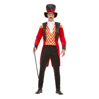 Mens Adults Circus Ringmaster Fancy Dress Costume Large