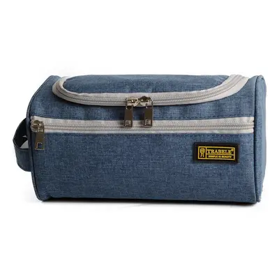 (Blue) Oxford Cloth Makeup Bags Large Storage Cosmetic Bag