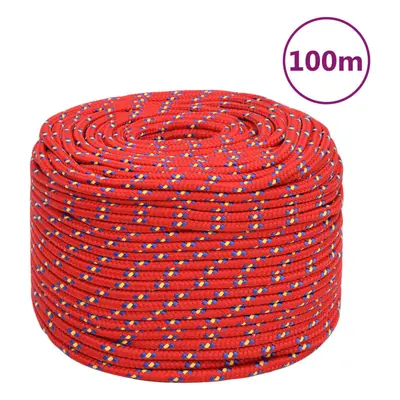 (red, mm/ m) Marine Rope Dock Coil Boat Line Polypropylene Rope Multi Sizes Multi Colours