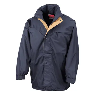 (S, Navy/Sand) Result Mens Midweight Multi-Functional Waterproof Jacket