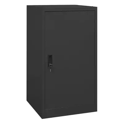 vidaXL Saddle Cabinet Anthracite Steel Storage Tack Locker Harness Cabinet