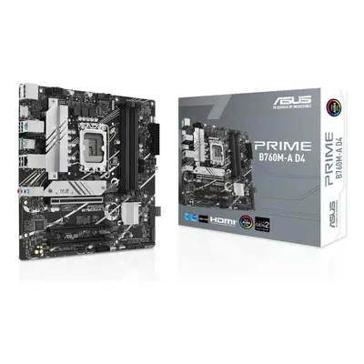 ASUS Mainboard PRIME B760M-A D4 - Micro-ATX - Socket Intel - Intel B760