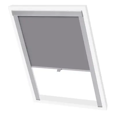 vidaXL Blackout Roller Blinds for Roof Window Grey Protector Cover