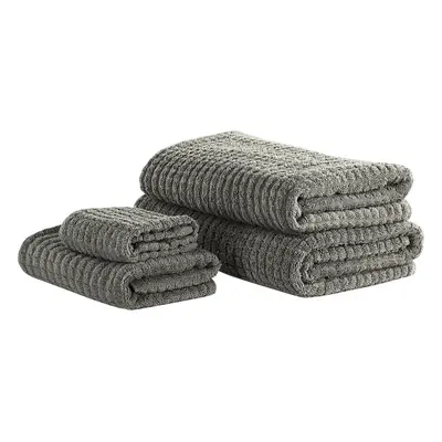 Set of Cotton Towels Grey ATAI