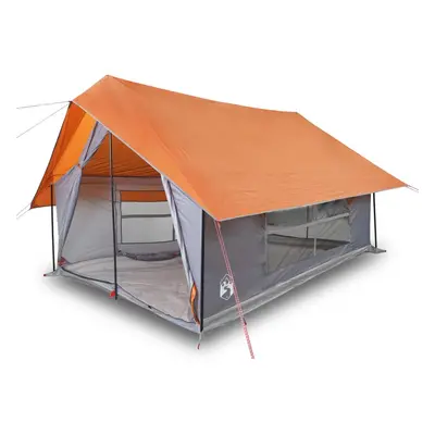 (grey and orange) vidaXL Camping Tent 5-Person Outdoor Lightweight Tent Dome Tent Waterproof