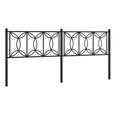 (black, cm) vidaXL Metal Headboard Bedroom Home Decor Bed Header Bed Headboard White cm