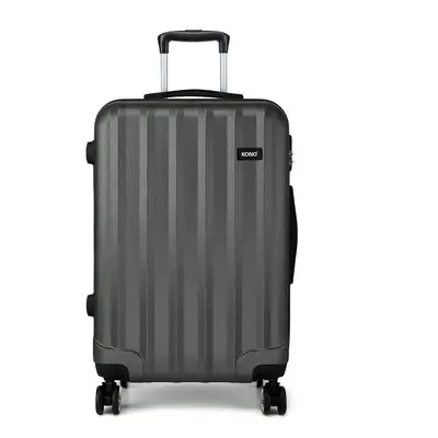 (24 inch) Grey 19/24/28 Inch Travel Luggage Trolley Case Bag Hard Shell ABS Wheels Spinner Suitc