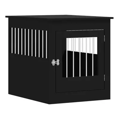 (black, 64.5 x x cm) vidaXL Dog Crate Furniture Pet Doghouse Dog Kennel Dog Cage Engineered Wood