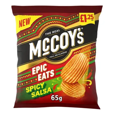 McCoy's Epic Eats Spicy Salsa Sharing Crisps 65g (Pack of 20)