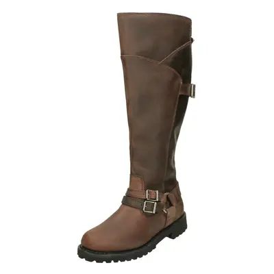 (Burgundy, UK 7) Ladies Harley Davidson Knee High Boots Lomita