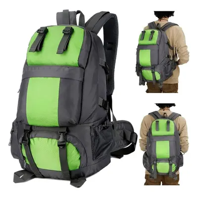 (Green) 50L Hiking Backpack Waterproof Outdoor Sport Travel Daypack Bag