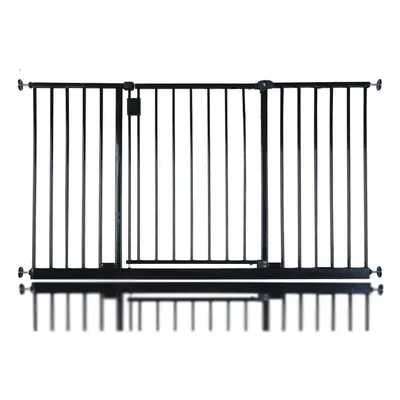 (Black, 134.2cm - 140.2cm) Safetots Extra Wide Hallway Baby Gate