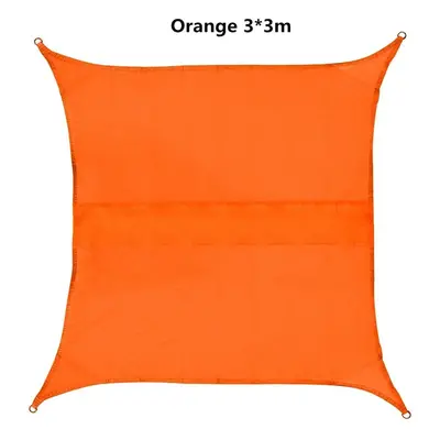 (Orange) Triangle Outdoor Shade Sail Patio Suncreen Awning Garden Sun Canopy 98% UV Block