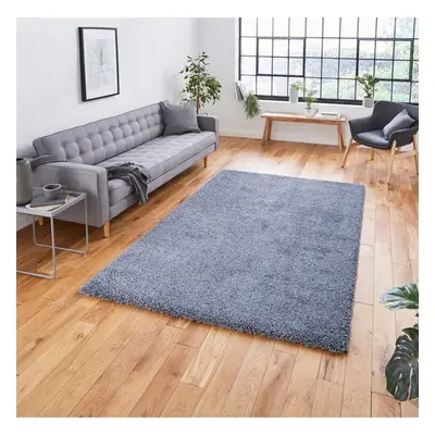 (160x220cm) Sierra Shaggy Rugs in Slate Grey Dense Soft Polypropylene Mats