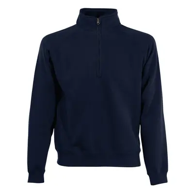 Fruit of the Loom Mens Classic 80/20 Zip Neck Sweatshirt