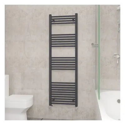 (1600x500mm, Anthracite) NRG Straight Central Heating Towel Rail Bathroom Heated Rad Radiators L