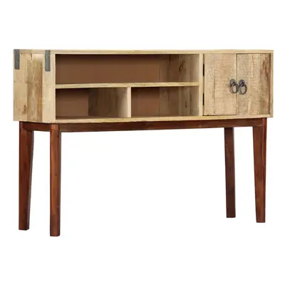 vidaXL Solid Rough Mango Wood Console Table 115x30x76cm Side Cabinet Stand