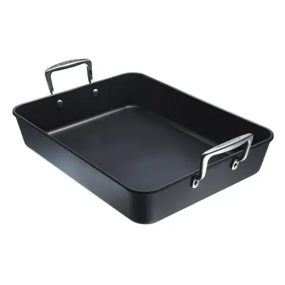 Le Creuset Toughened Non-Stick Rectangular Roaster, cm, 52104350010101, Black