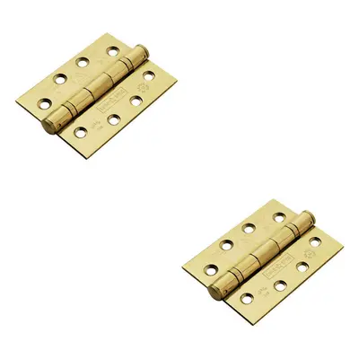 2x PAIR x x 3mm Ball Bearing Hinge Stainless Brass Interior Door