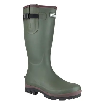 (11 UK, Green) Cotswold Grange Neoprene Mens Rubber Wellington Boots