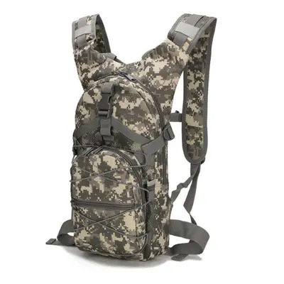 (ACU Camouflage) 15L Camouflage Multi-function Backpack Large Capacity Lightweight Outdoor Campi