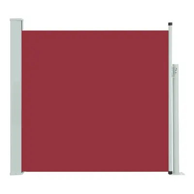 vidaXL Patio Retractable Side Awning 170x300 cm Red Garden Privacy Screen