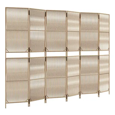 (beige, x cm) vidaXL Room Divider Outdoor Privacy Screen Foldable Balcony Screen Poly Rattan