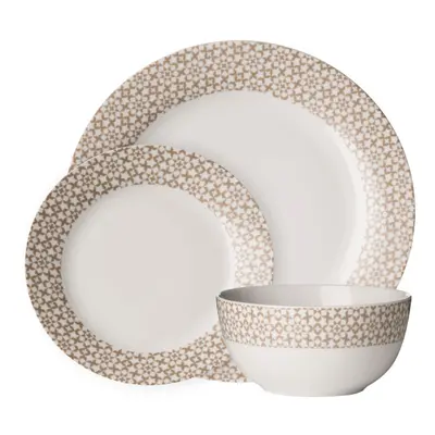 Stylish Casablanca Piece Natural Dinner Set MOB, Durable Set For Dinner, Contemporary Design Cro