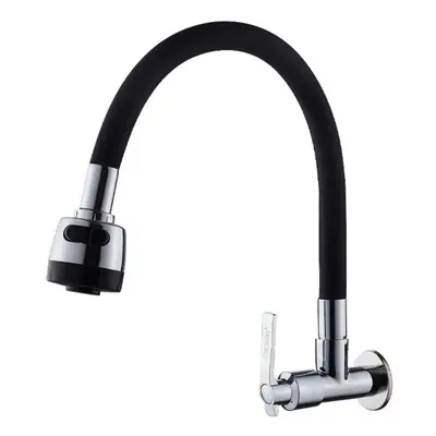 Bathroom Basin Sink Faucet Degree Rotatable Spout Single Handle Cold Tap Wall Mounted