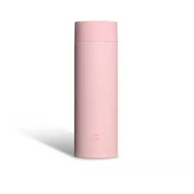 (Pink) 350ML Vacuum thermos SUS Stainless Steel Vacuum Water Bottles Long Lasting Insulation Kee