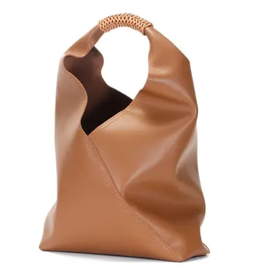 (Caramel) 100% Real Cow Genuine Leather Shoulder Bags Big Luxury Brand Designer Women Leather Ha