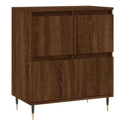 (brown oak) vidaXL Sideboard Storage Side Cabinet Cupboard Grey Sonoma Engineered Wood